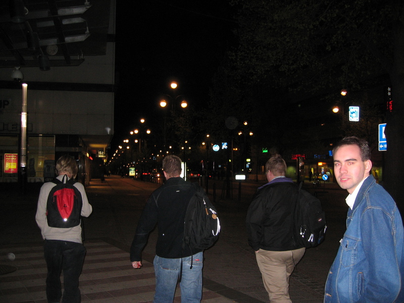 Heading towards the bus station